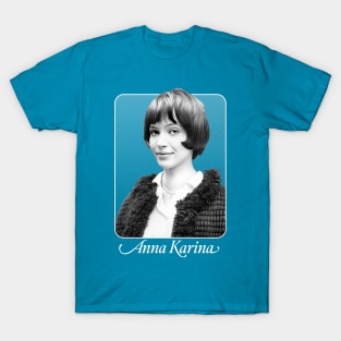 Anna Karina \/\/\ Retro Style Fan Artwork T-Shirt